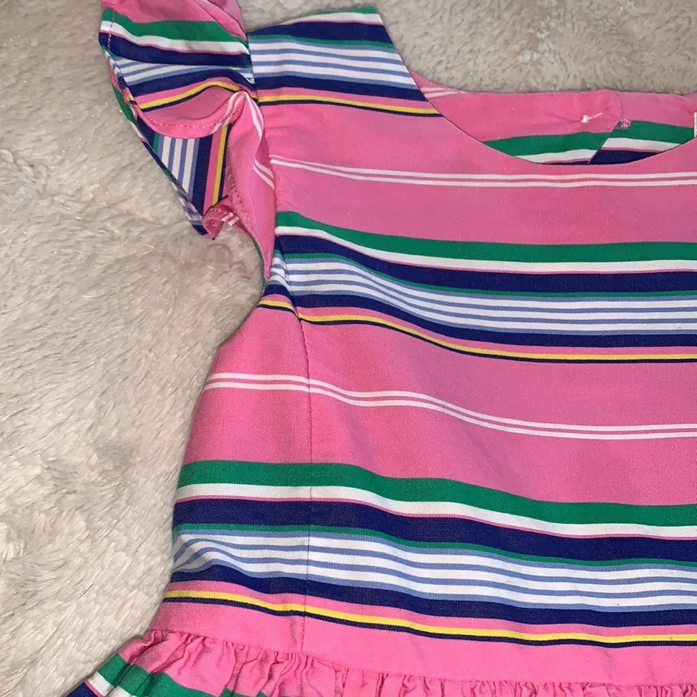 Ralph Lauren Pink Striped Dress 24M 💖EUC Gorgeous